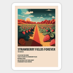 Strawberry Fields Forever Poster Sticker